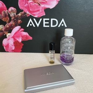 Rare- Aveda compact, Blue Oil, and Pure-Fume Bottle